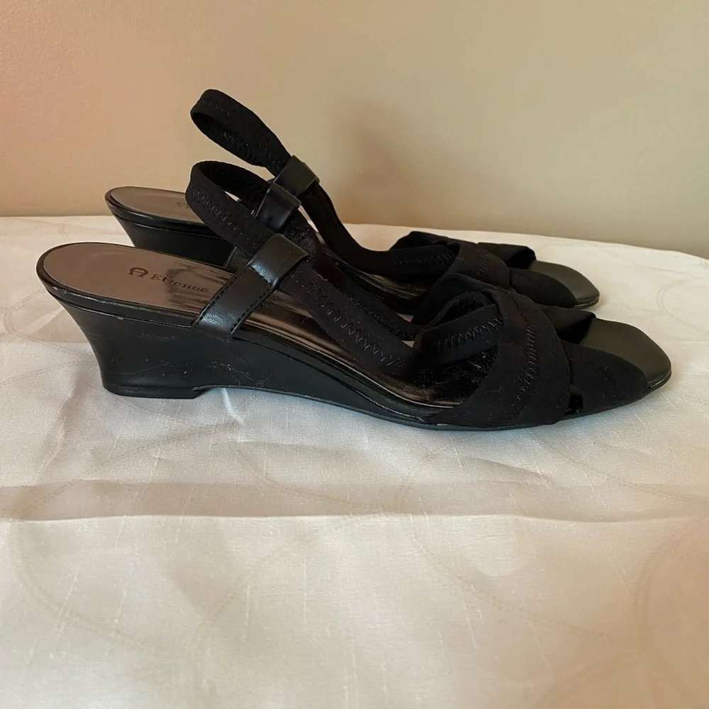 Etienne Aigner Black Size 9 1/2 Shoe (great for Prom or wedding)
